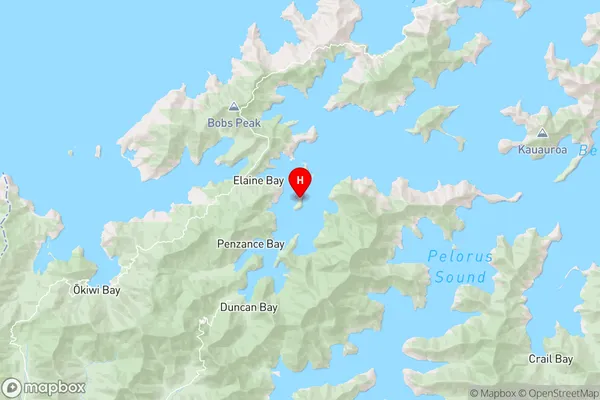 Tarakaipa Island,Marlborough Region Map