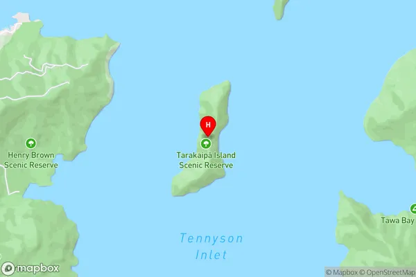 Tarakaipa Island,Marlborough Area Map