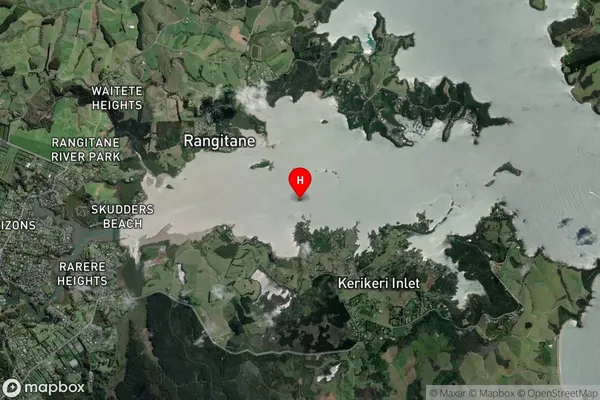 Taranaki Island,Northland Satellite Map