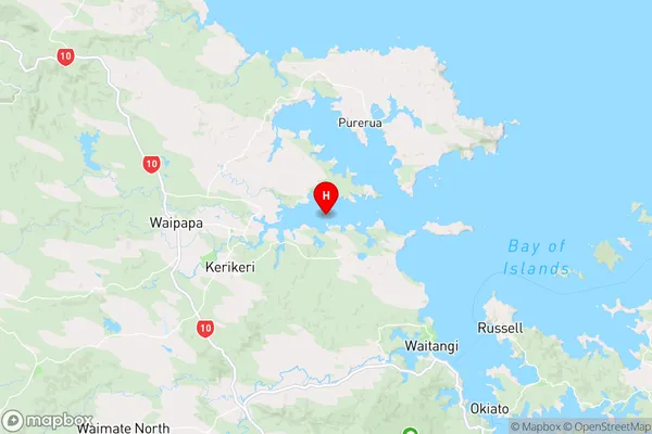 Taranaki Island,Northland Region Map