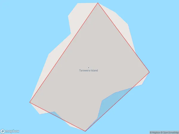 Tarawera Island, Northland Polygon Area Map