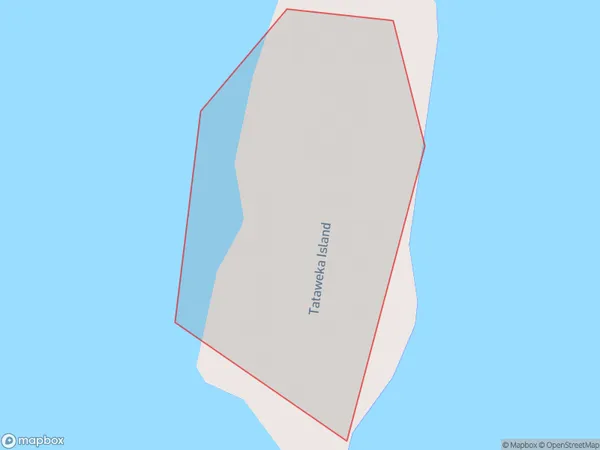 Tataweka Island, Waikato Polygon Area Map