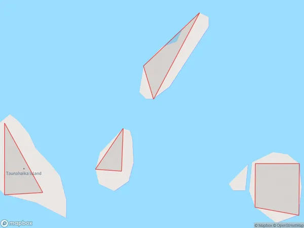 Taungahaika Islands, Marlborough Polygon Area Map