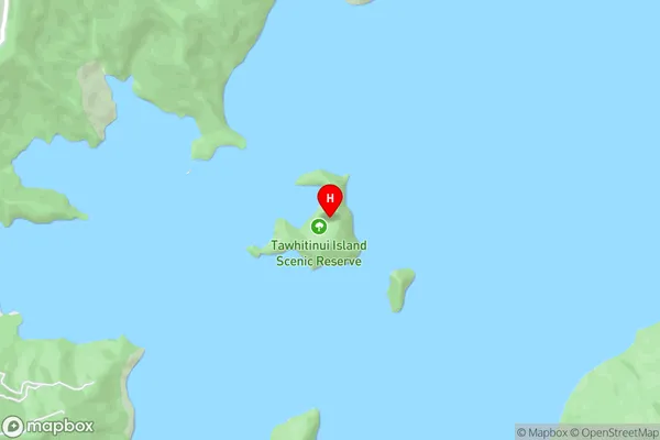 Tawhitinui Island,Marlborough Area Map