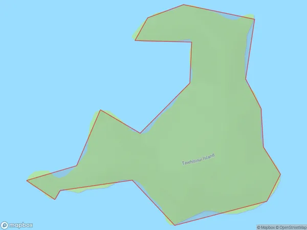 Tawhitinui Island, Marlborough Polygon Area Map