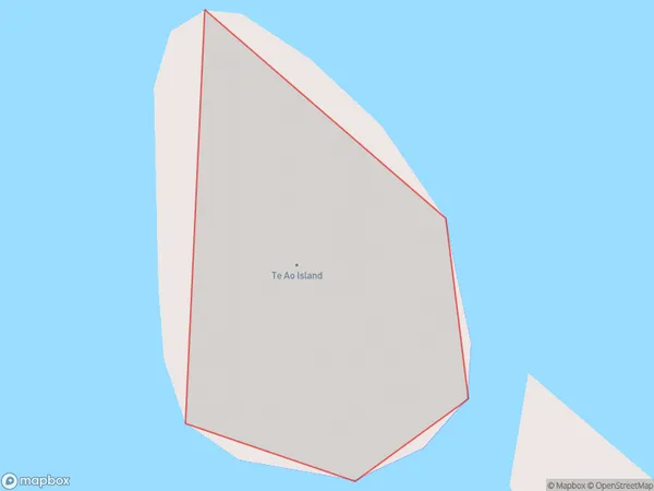 Te Ao Island, Northland Polygon Area Map