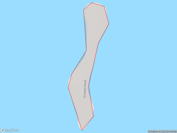 Te Haupa Island, Otago Polygon Area Map