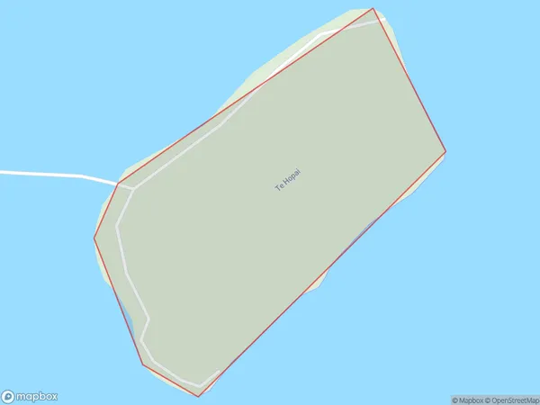Te Hopai Island, Otago Polygon Area Map