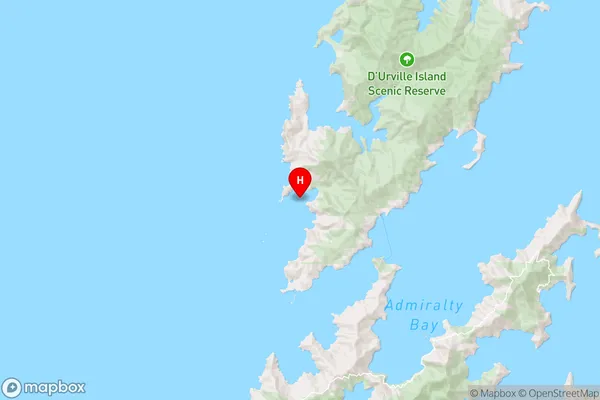 Te Horo Island,Marlborough Region Map