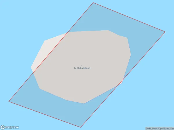 Te Huka Island, Bay of Plenty Polygon Area Map