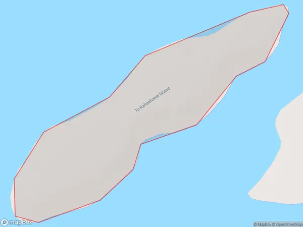 Te Kahaatuwai Island, Hawke's Bay Polygon Area Map