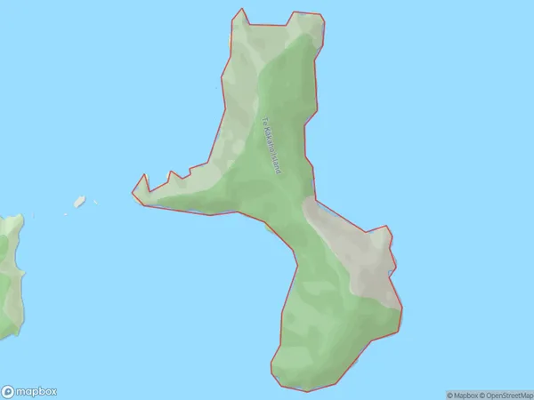 Te Kakaho Island, Marlborough Polygon Area Map