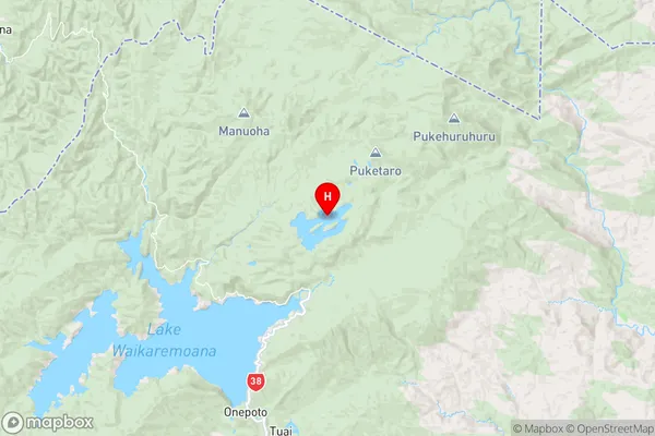 Te Oneatahu Island,Hawke's Bay Region Map