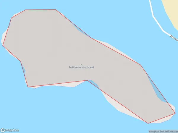 Wakatehaua Island, Otago Polygon Area Map