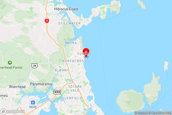 The Tor,Auckland Region Map