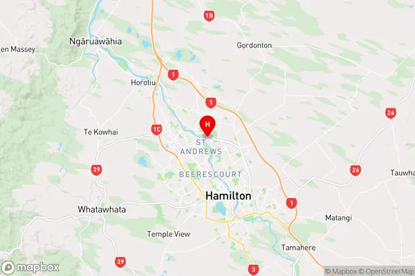 Harrowfield,Waikato Region Map