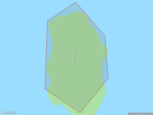 Thrum Cap, Southland Polygon Area Map