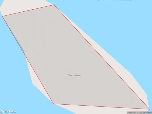 Tiheru Island / The Dog, Otago Polygon Area Map