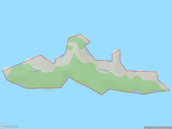 Titi Island, Marlborough Polygon Area Map