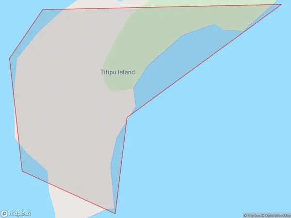 Titipu Island, Northland Polygon Area Map