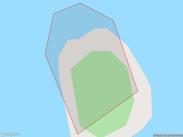 Tokomapuna Island / Aeroplane Island, Otago Polygon Area Map