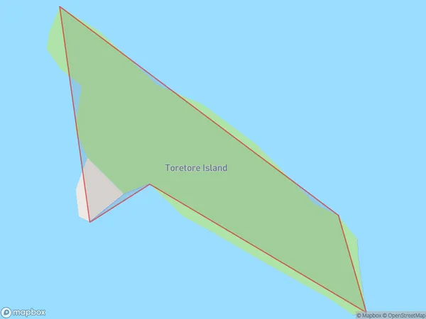 Toretore Island, Northland Polygon Area Map