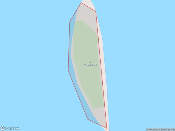 Tree Island, Otago Polygon Area Map