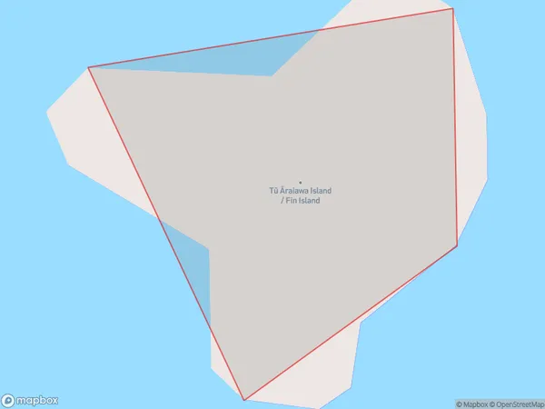 Tu Araiawa Island / Fin Island, Marlborough Polygon Area Map