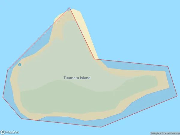 Tuamotu Island, Gisborne Polygon Area Map