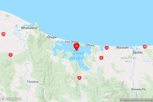 Uretara Island,Bay of Plenty Region Map