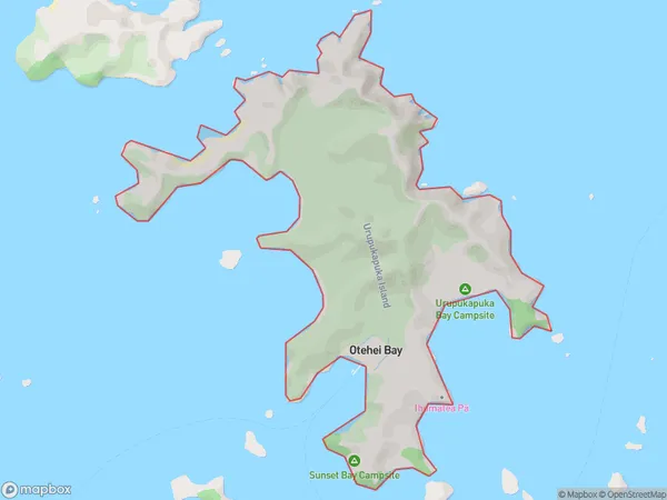 Urupukapuka Island, Northland Polygon Area Map