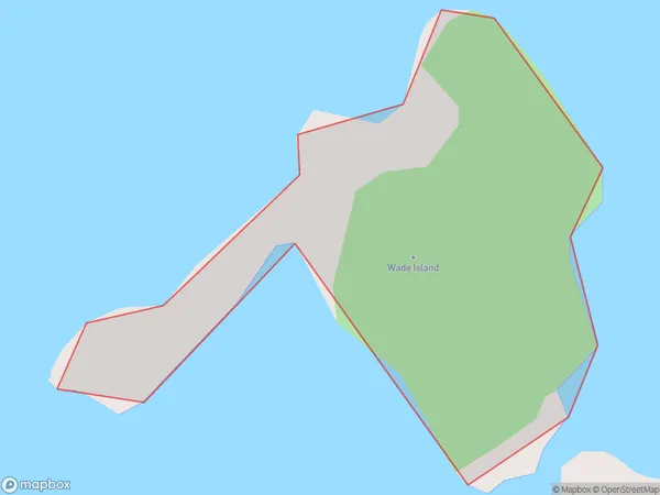 Wade Island, Auckland Polygon Area Map