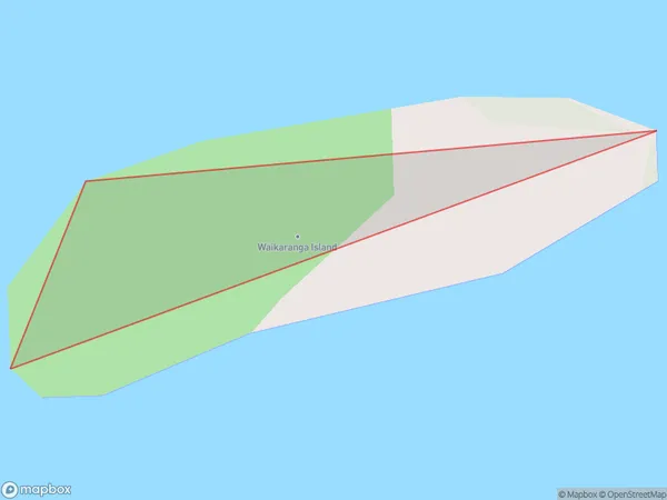 Waikaranga Island, Waikato Polygon Area Map