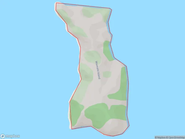 Waimate Island, Waikato Polygon Area Map