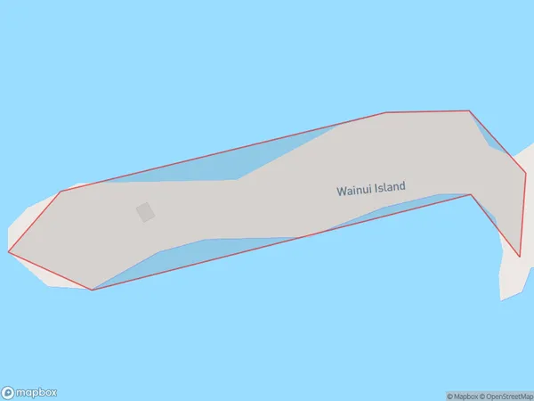 Wainui Island, Northland Polygon Area Map