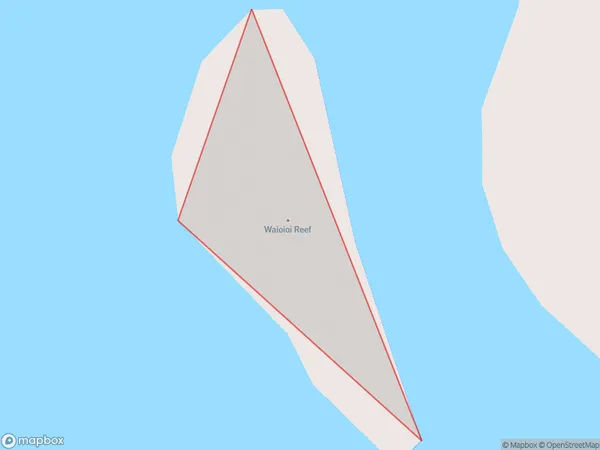 Waioioi Reef, Waikato Polygon Area Map