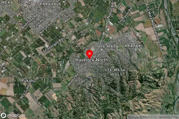 Havelock North,Hawke's Bay Satellite Map