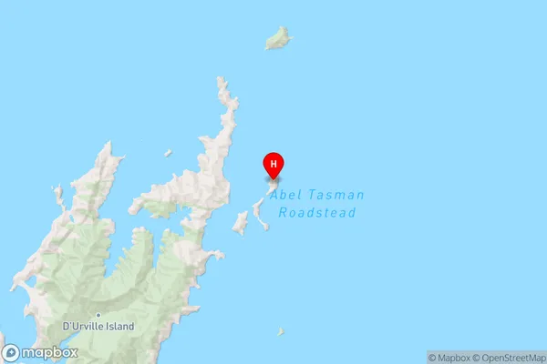 Wakaterepapanui Island,Marlborough Region Map