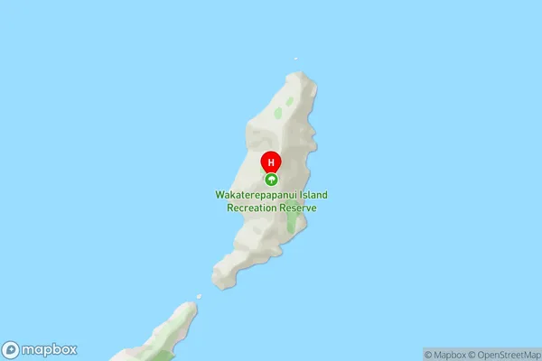 Wakaterepapanui Island,Marlborough Area Map