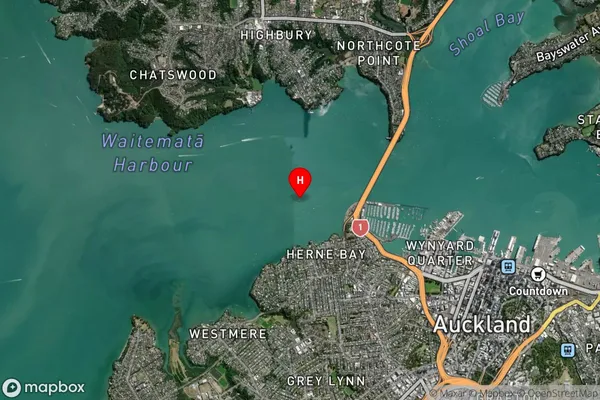 Watchman Island / Te Kakawhakaara,Auckland Satellite Map