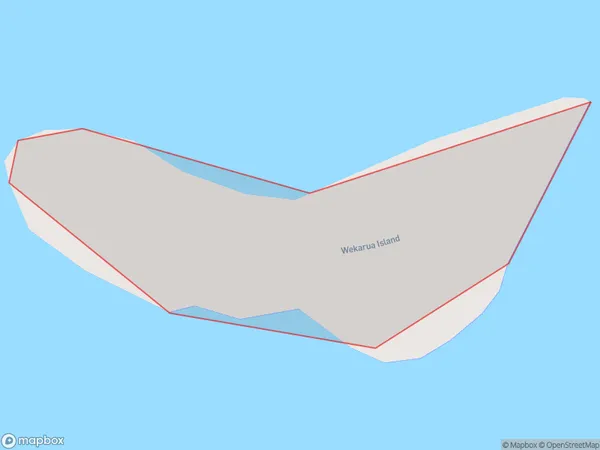 Wekarua Island, Waikato Polygon Area Map