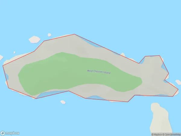 Mauitaha Island, Northland Polygon Area Map
