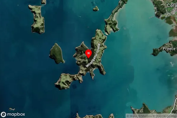 Whanganui Island,Waikato Satellite Map