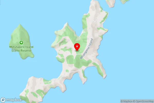 Whanganui Island,Waikato Area Map