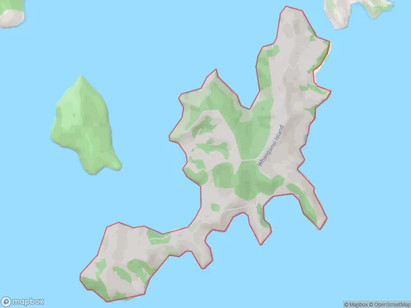 Whanganui Island, Waikato Polygon Area Map