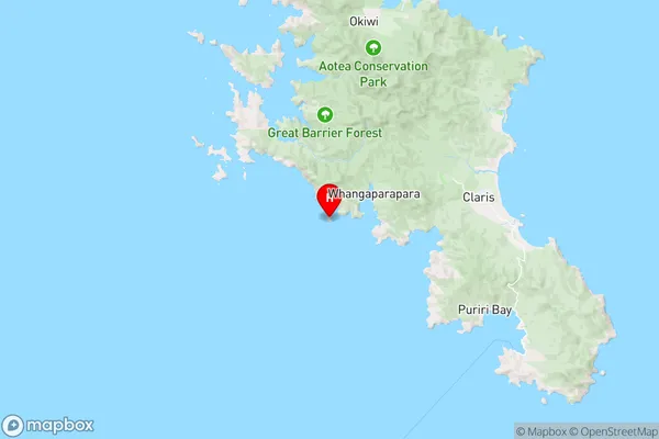 Whangara Island,Auckland Region Map
