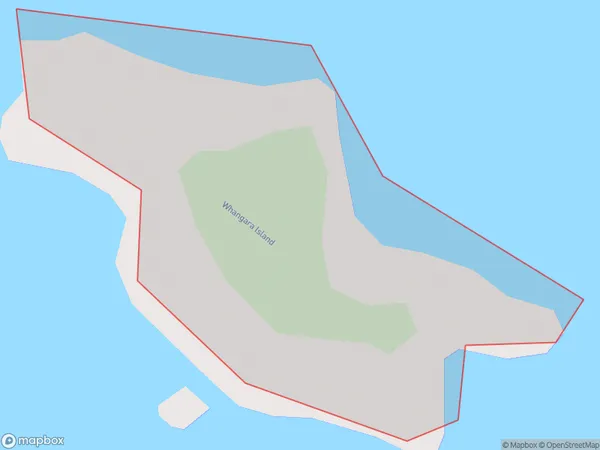 Whangara Island, Auckland Polygon Area Map