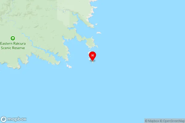 Wharepuaitaha Island,Southland Region Map