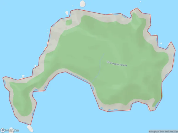Whatupuke Island, Northland Polygon Area Map