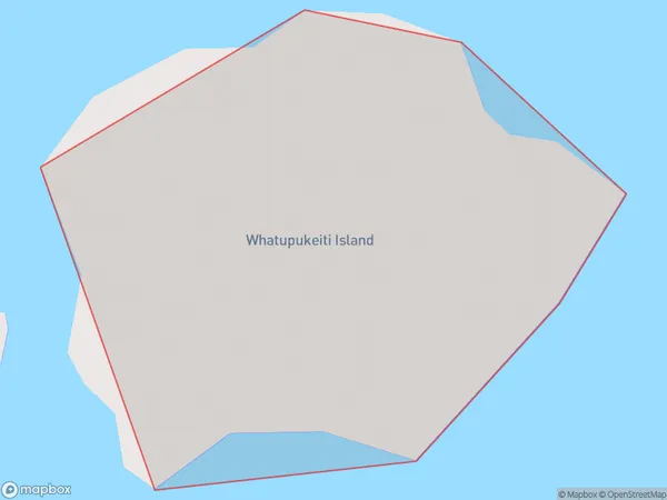 Whatupukeiti Island, Northland Polygon Area Map